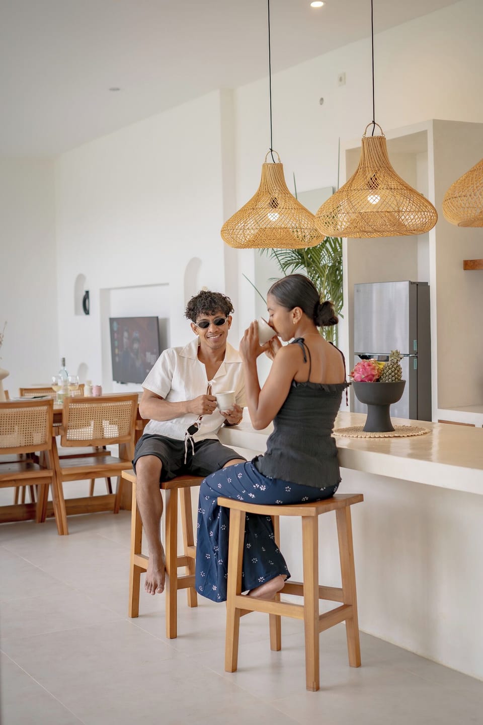 Deluxe Villa, 3 Bedrooms, Patio, Pool View | Private kitchen | Fridge, stovetop, espresso maker, electric kettle