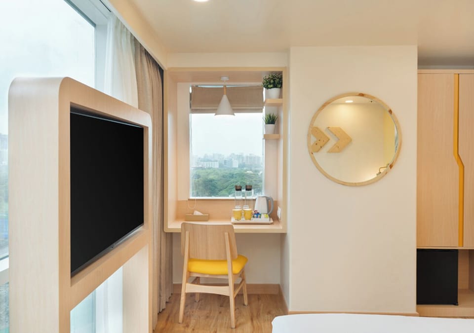 Double Room, City View | Iron/ironing board, free WiFi