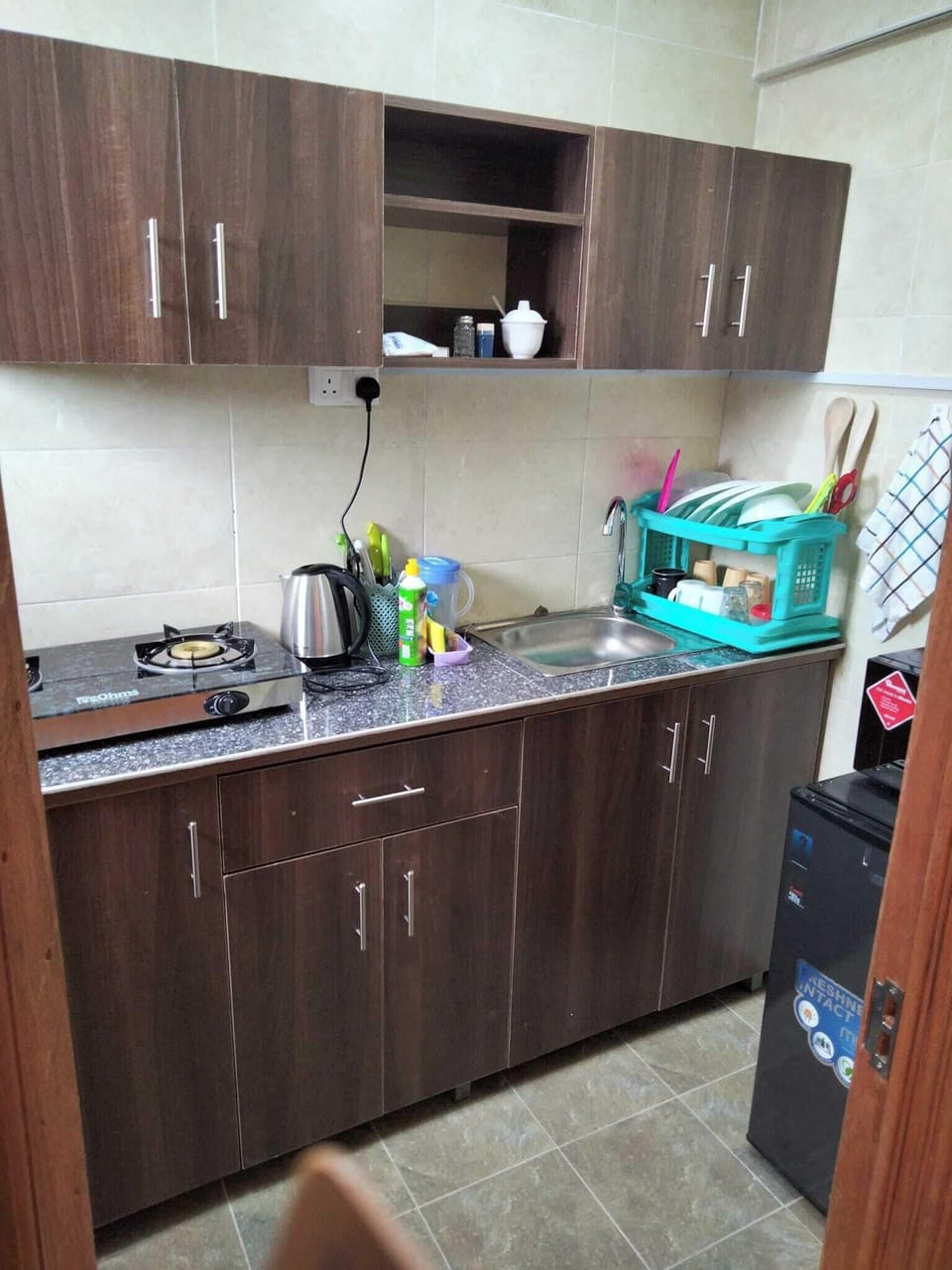 Deluxe Apartment, City View | Private kitchen