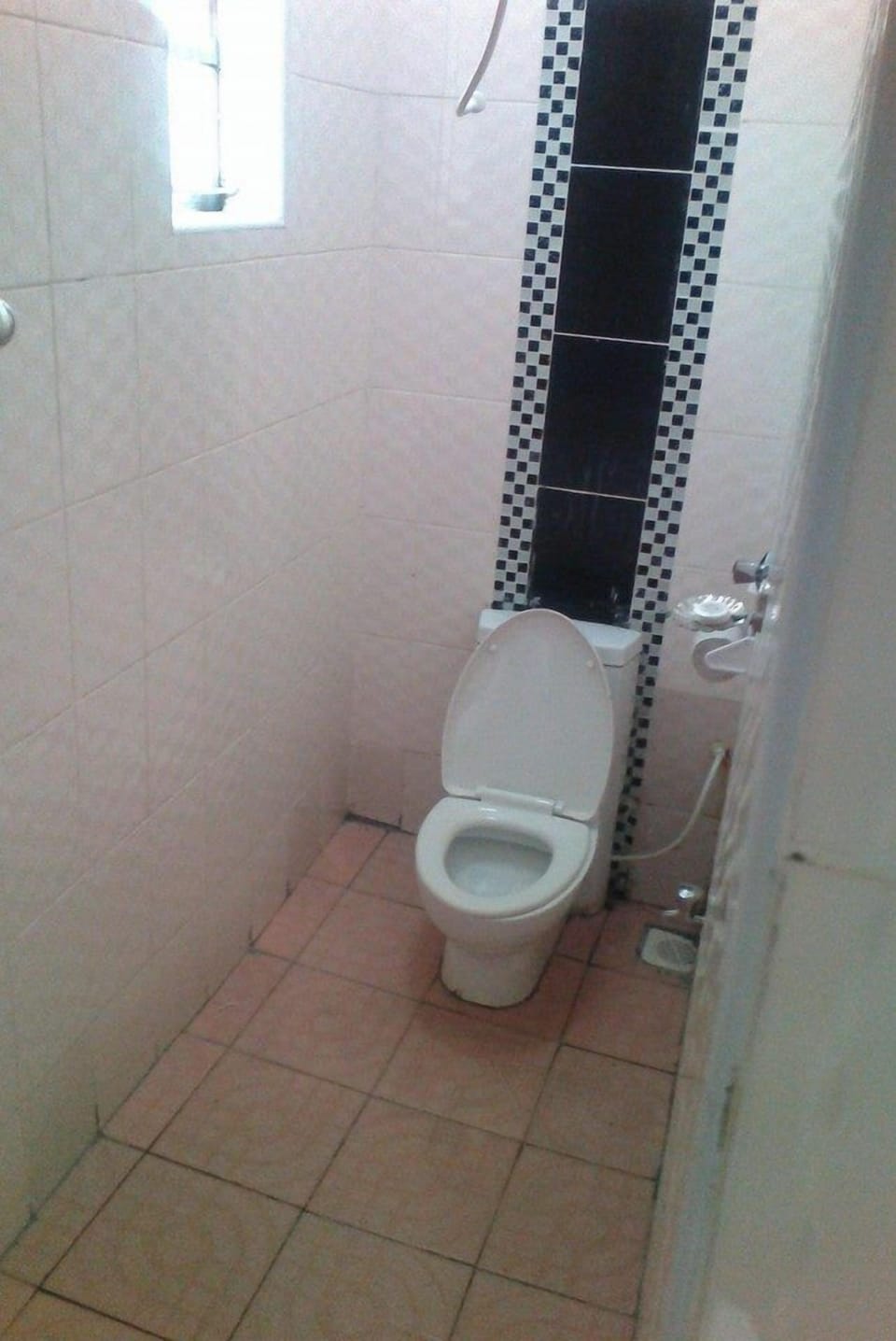 Shower, slippers, towels, soap