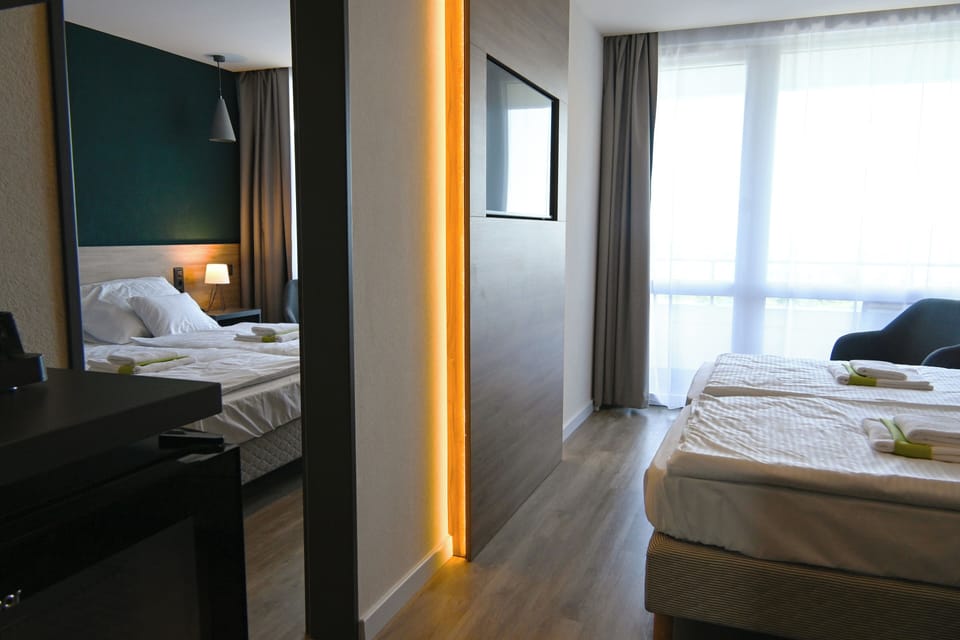 Deluxe Double Room, City View | In-room safe, desk, laptop workspace, blackout drapes
