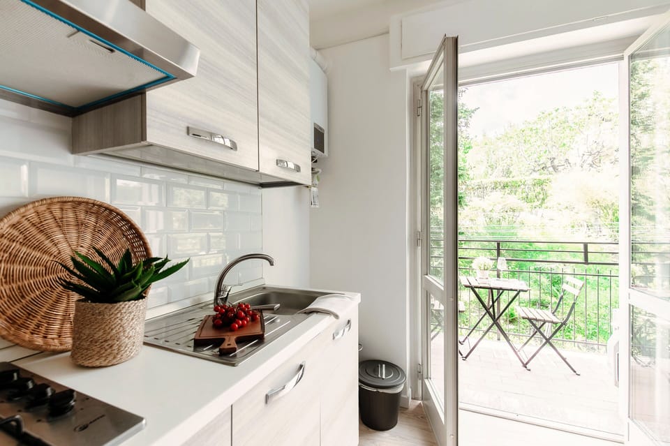 Apartment, Hill View | Private kitchen | Full-size fridge, oven, stovetop, espresso maker