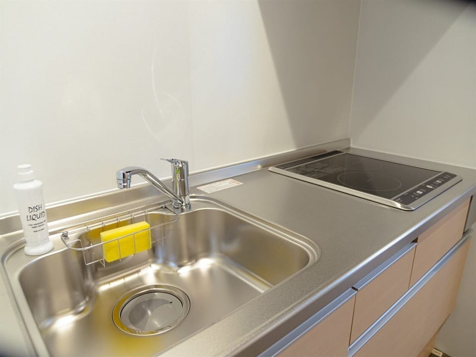 Deluxe Triple Room | Private kitchen | Full-size fridge, microwave