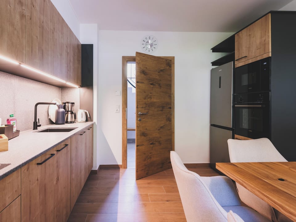 Premium Chalet, Mountain View | Private kitchen | Highchair