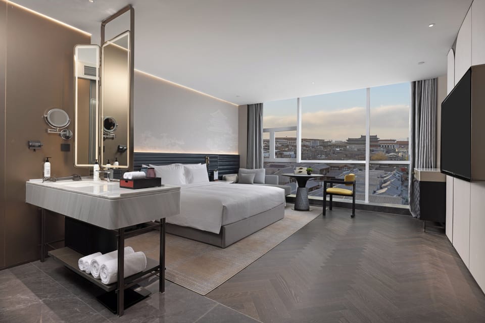 Minibar (some free items), soundproofing, WiFi (free), bed sheets
