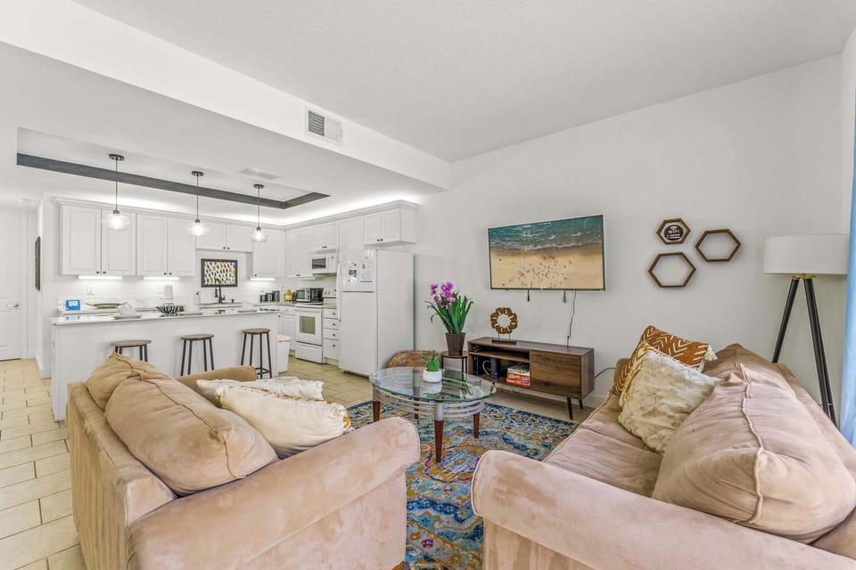 Townhome, Multiple Beds, Patio, Garden View (Family Friendly Relax Villa) | Living area | 42-inch flat-screen TV with digital channels