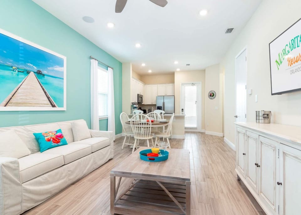 House, Multiple Beds, Patio, Garden View (Parrotfish Place) | Living area | 42-inch flat-screen TV with digital channels