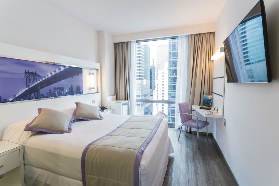 In-room safe, desk, iron/ironing board, free cribs/infant beds