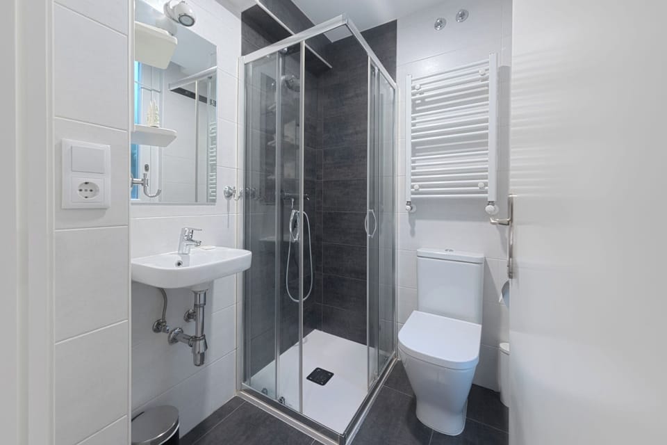 Single Room | Bathroom | Hair dryer, towels, soap, shampoo
