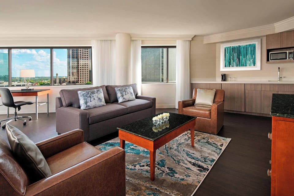 Junior Suite, 1 King Bed with Sofa bed, River View | Premium bedding, Select Comfort beds, in-room safe, desk