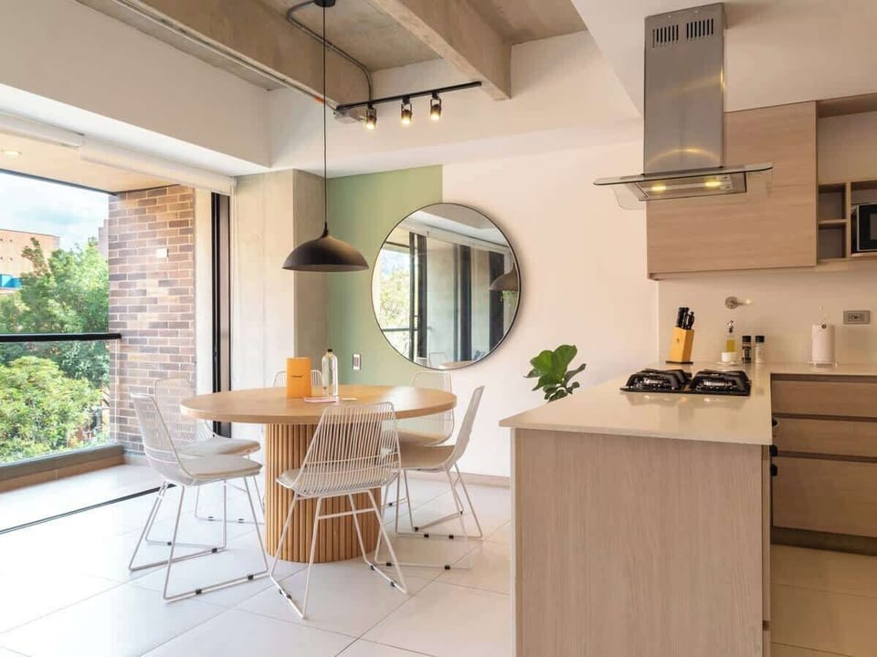 Apartment, Multiple Beds, Balcony, City View (Ekkos 601) | Private kitchen | Coffee/tea maker