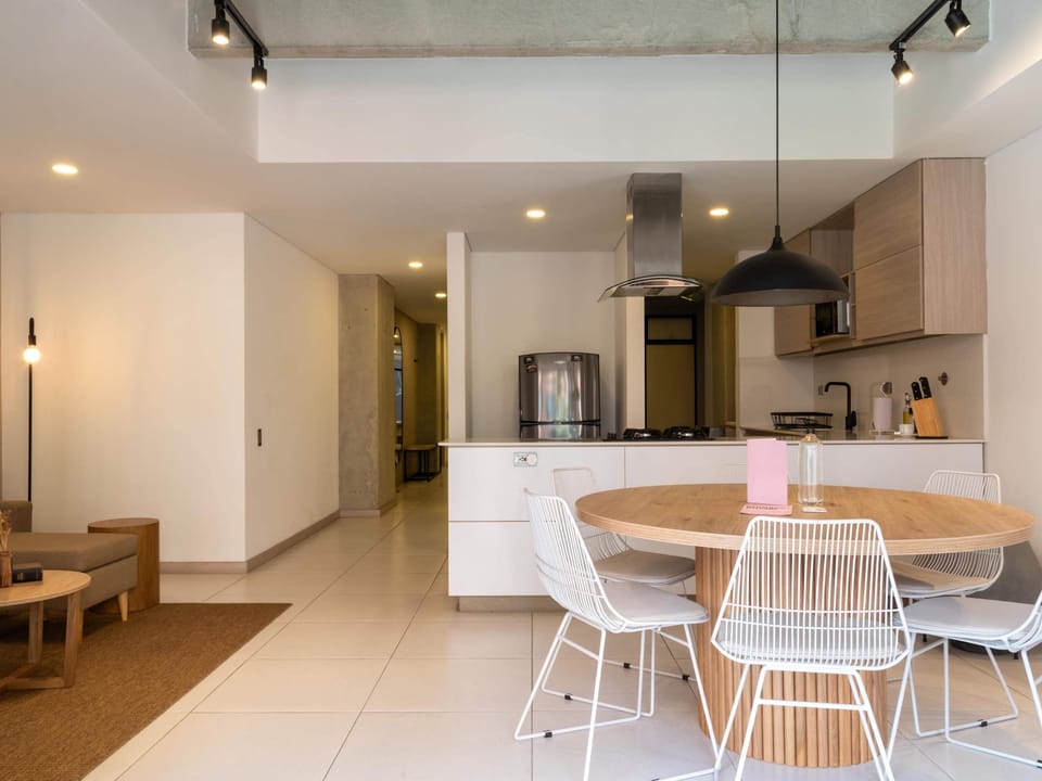 Apartment, Multiple Beds, Balcony, City View (Ekkos 202) | 3 bedrooms, individually decorated, individually furnished, bed sheets