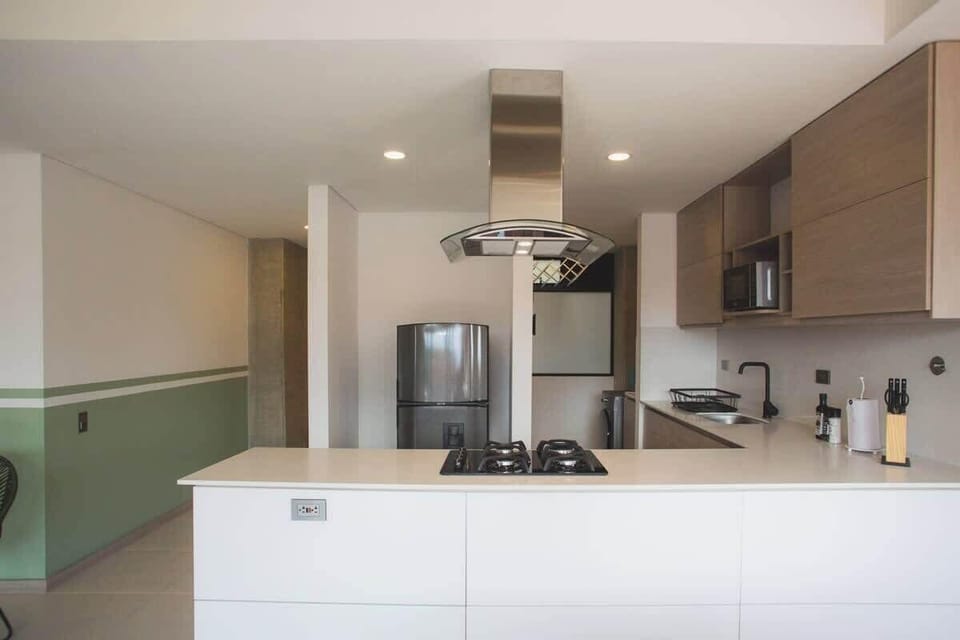 Apartment, Multiple Beds, Balcony, City View (Ekkos 802) | Private kitchen | Coffee/tea maker
