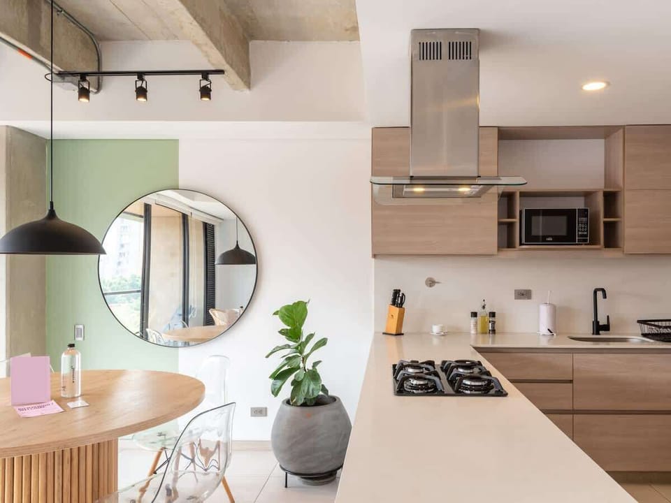 Apartment, Multiple Beds, Balcony, City View (Ekkos 701) | Private kitchen | Coffee/tea maker