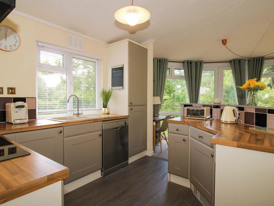 Fridge, microwave, dishwasher, toaster