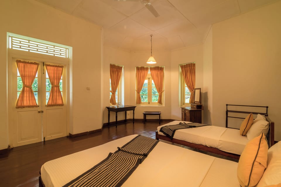 Family Double Room, Garden View | Desk, cribs (free), WiFi (free), bed sheets