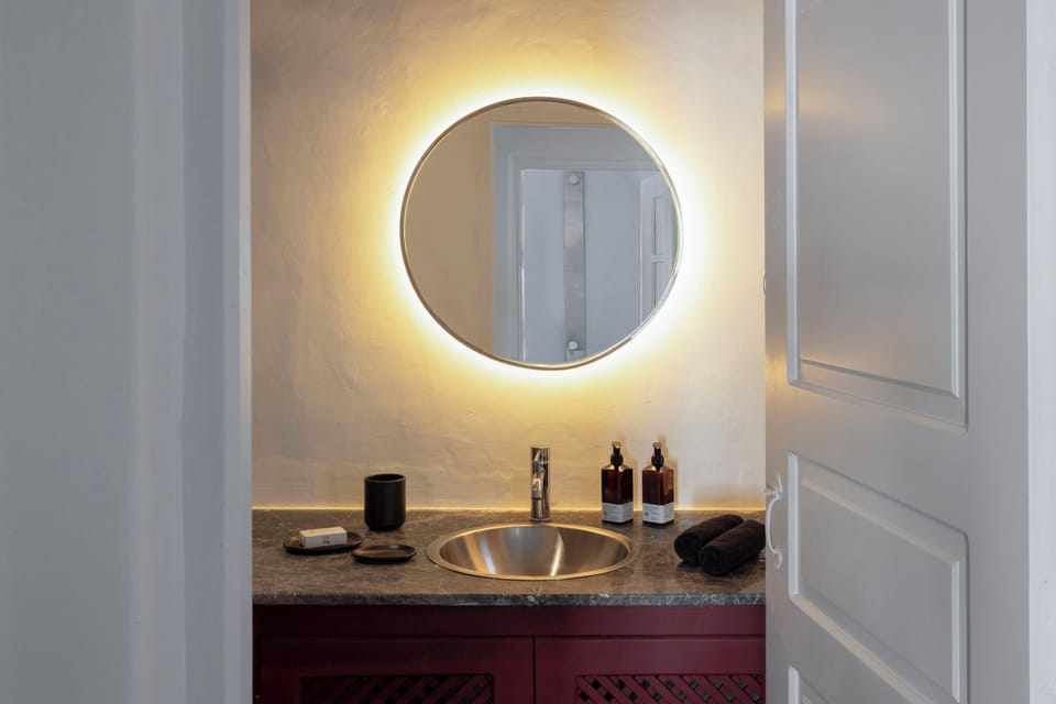 Sandals Cove | Bathroom | Separate tub and shower, hair dryer, slippers, towels