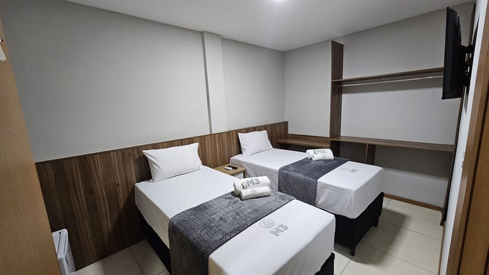 Standard Double Room, 2 Twin Beds | Desk, laptop workspace, free WiFi