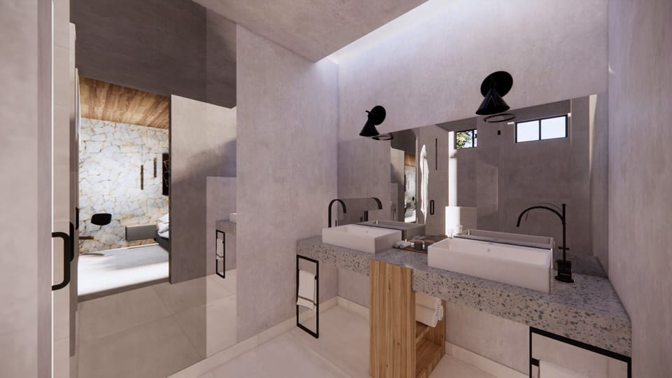 Superior Studio, Patio, Courtyard View | Bathroom | Free toiletries, hair dryer, towels, shampoo