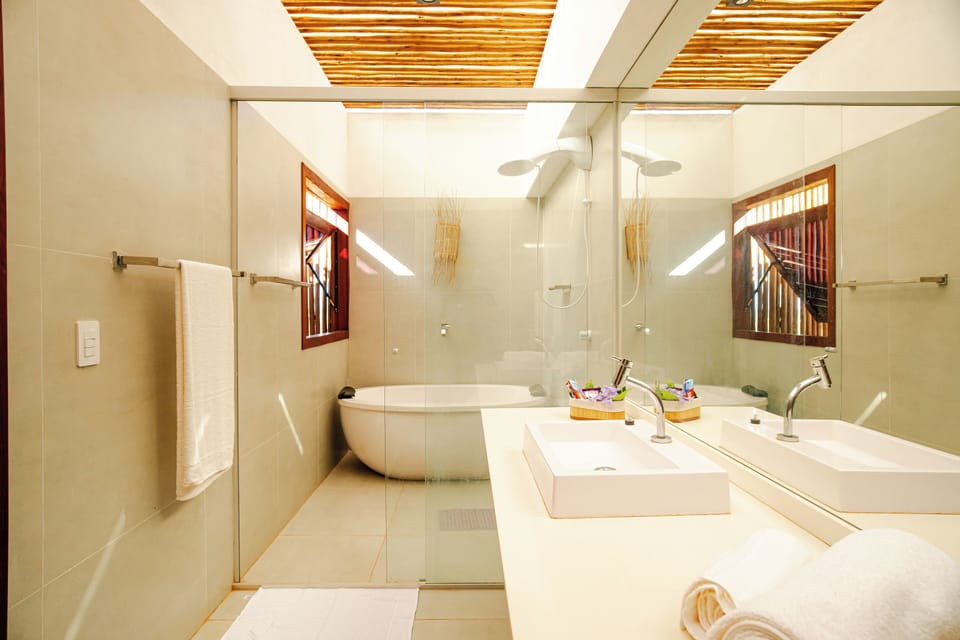 Premium Suite (Master) | Bathroom | Separate tub and shower, hair dryer, towels, soap