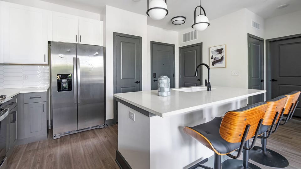 Apartment, 1 Bedroom | Private kitchen | Full-size fridge, oven, stovetop, dishwasher