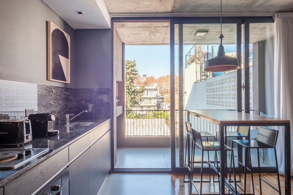 Comfort Studio, Pool View | Private kitchen | Oven, stovetop, coffee/tea maker, electric kettle