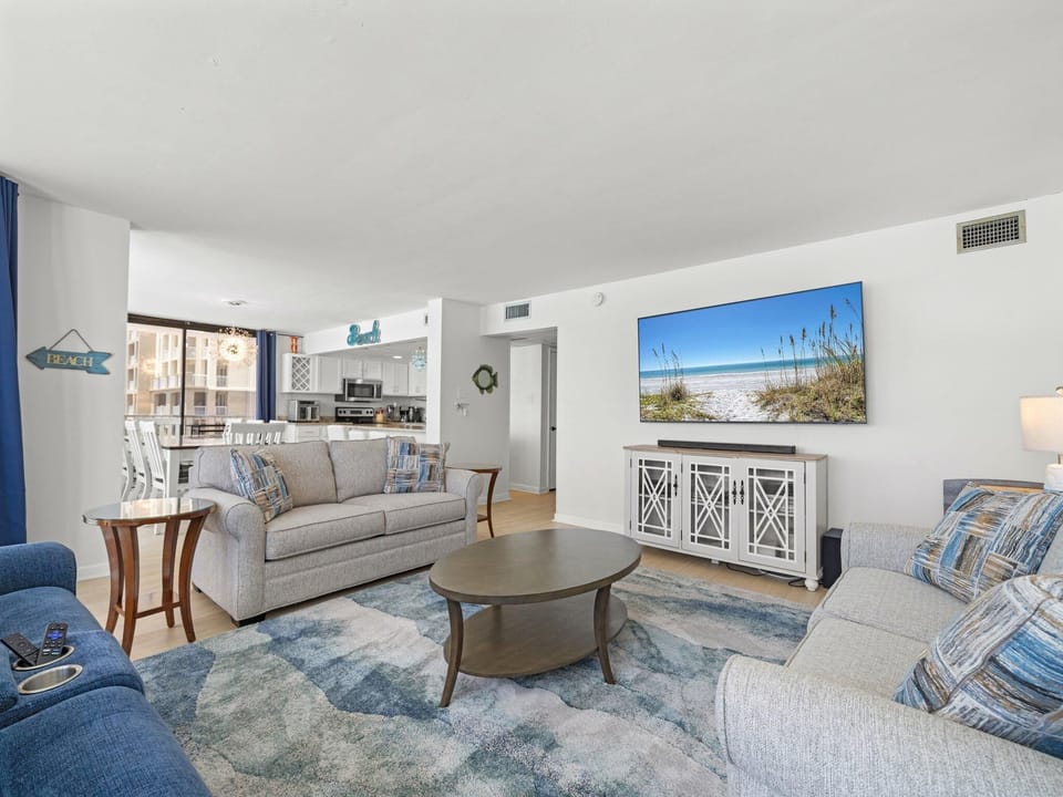Condo, Multiple Beds (Windward 408 at Edgewater) | Living area