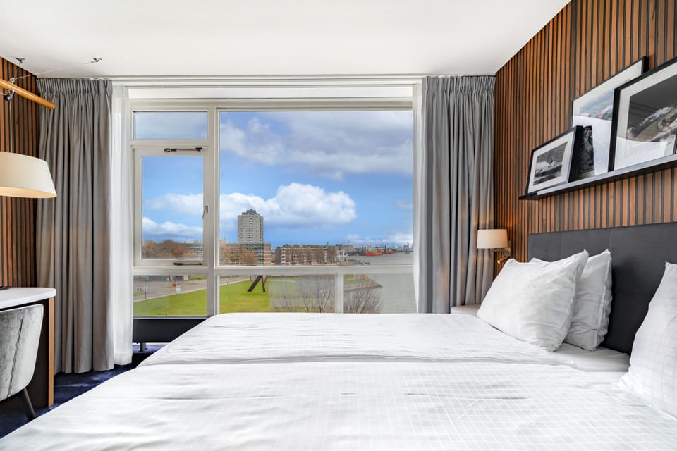 Desk, blackout drapes, iron/ironing board, free WiFi