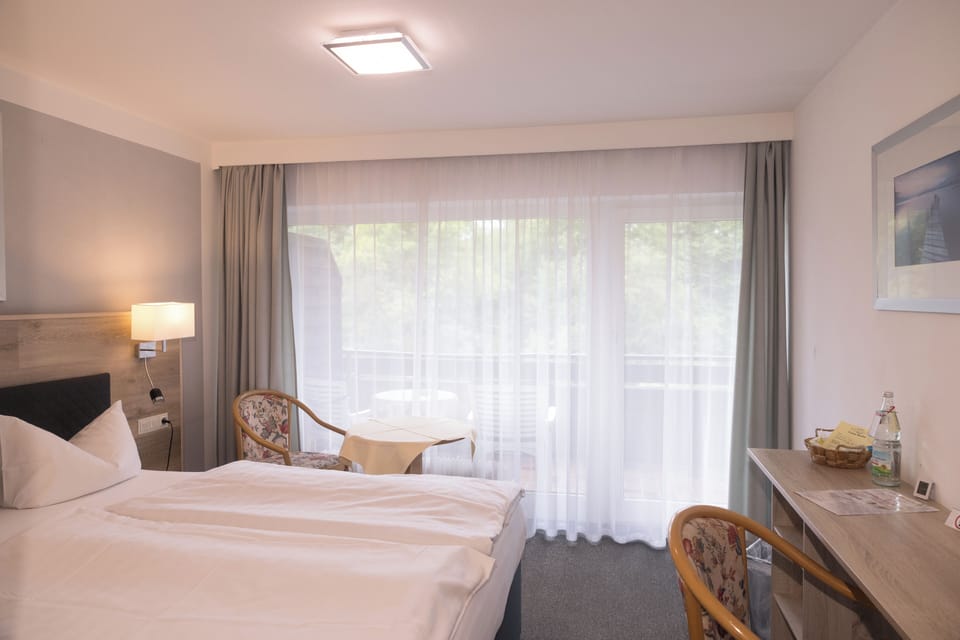Basic Double Room, Balcony, Mountain View | In-room safe, desk, iron/ironing board, free WiFi