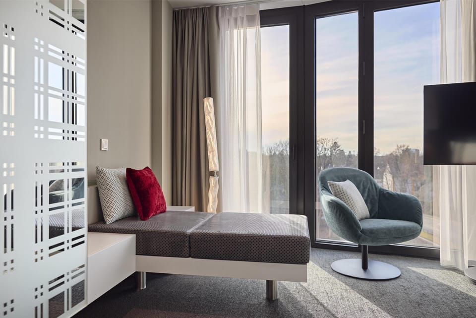 Blackout drapes, soundproofing, iron/ironing board, free WiFi