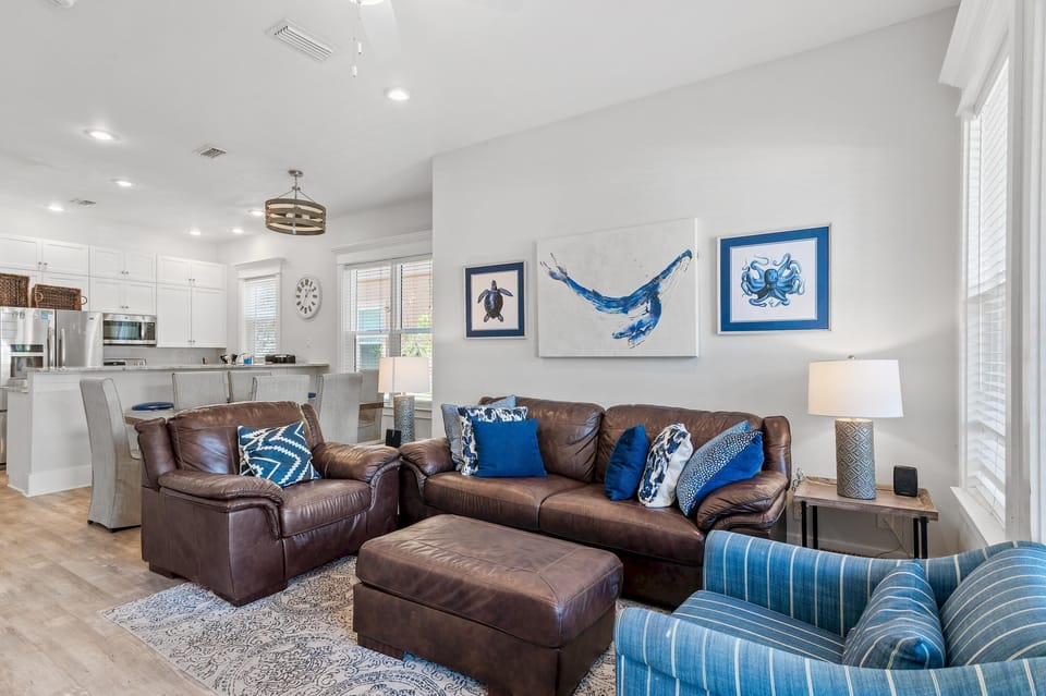 House, Multiple Beds (Miramar Beach Villa 114- Beach Therap) | Living area