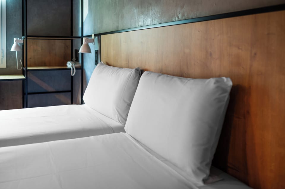 Standard Room, 2 Twin Beds | Desk, blackout drapes, soundproofing, iron/ironing board