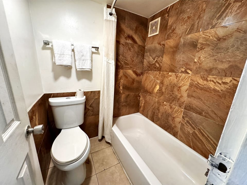 Free toiletries, towels