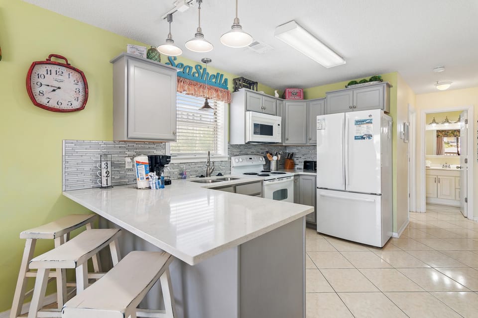Condo, Multiple Beds (St. Martin Beachwalk Villas 221) | Private kitchen | Oven, toaster
