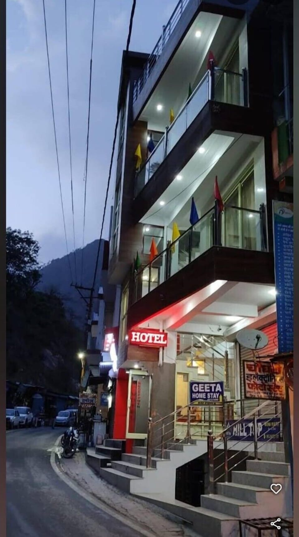 Front of property - evening/night