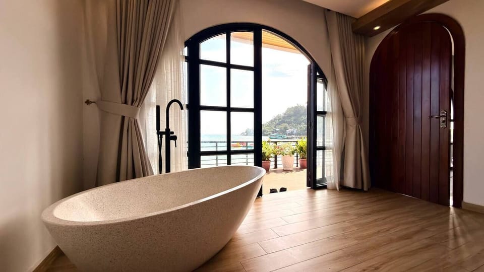 Family Double Room, 2 Bedrooms, Sea View, Beachfront | Premium bedding, desk, laptop workspace, free WiFi