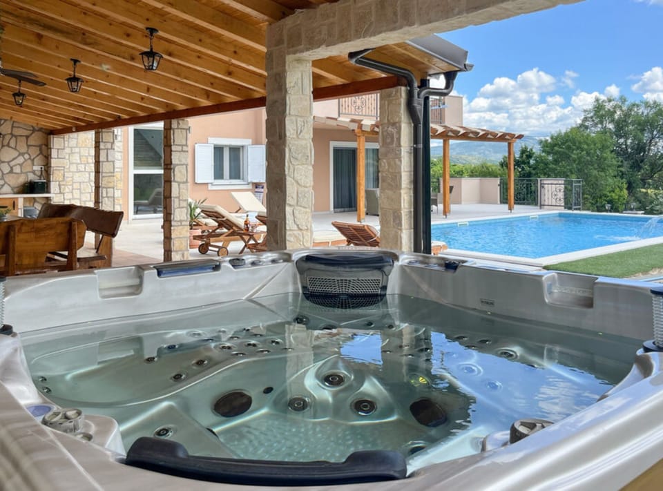 Villa (Five Bedroom Villa with Outdoor Pool) | Pool | Outdoor pool, sun loungers