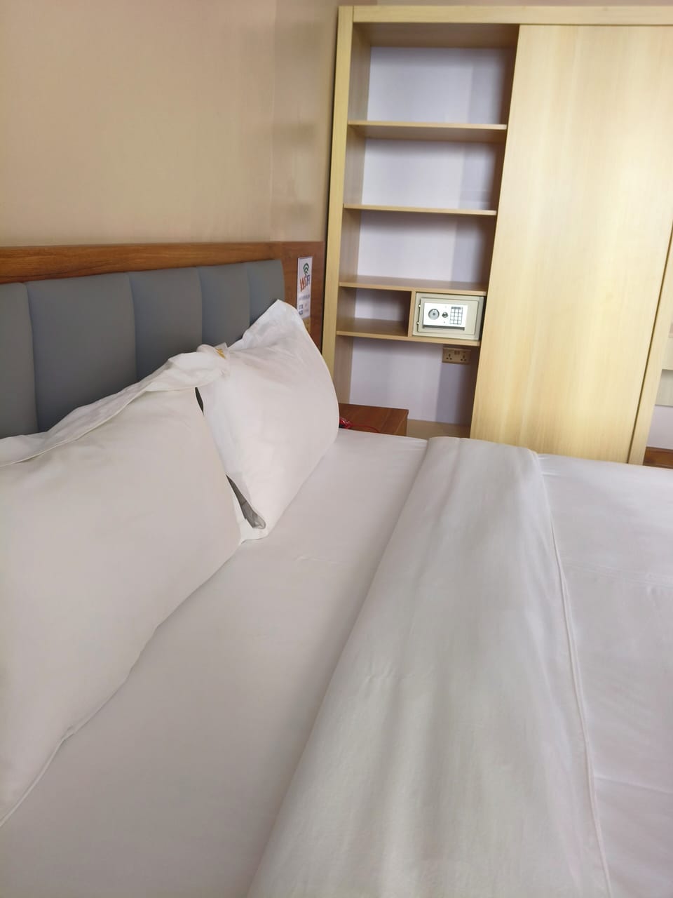 In-room safe, desk, laptop workspace, blackout drapes