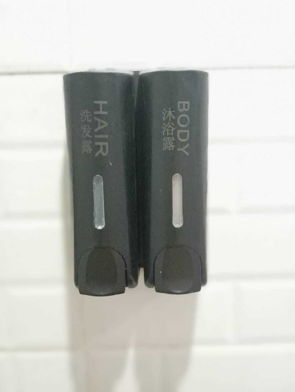 Shower, soap, shampoo, toilet paper