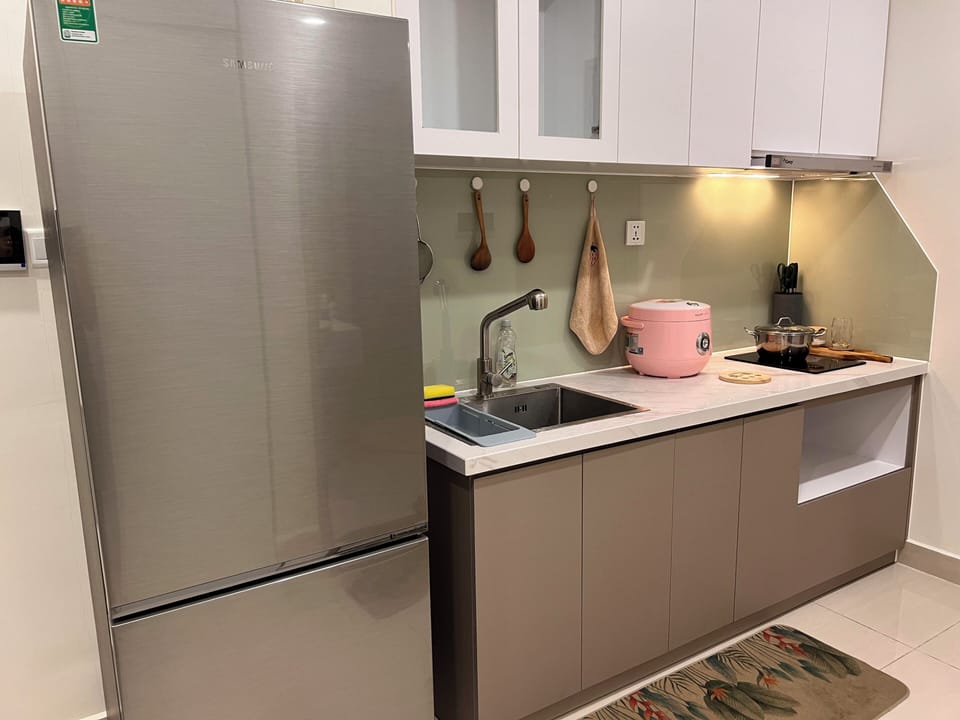 Romantic Apartment, Balcony, Pool View | Private kitchen | Fridge, stovetop, espresso maker, coffee/tea maker