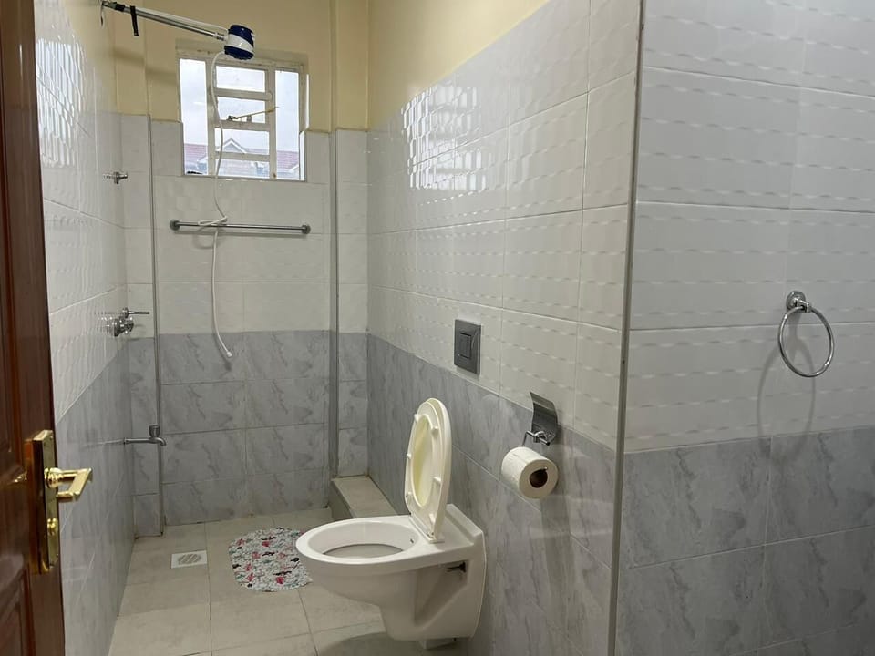 Deluxe Apartment, City View | Bathroom | Shower, free toiletries, slippers, towels