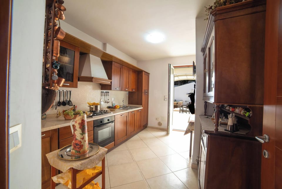 Family Villa, 2 Bedrooms, Terrace (Fortino House From 300 Meters To Sea) | Private kitchen | Dishwasher