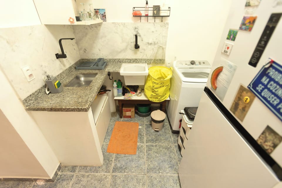 Apartment | Private kitchen | Fridge, microwave, electric kettle, cookware/dishes/utensils