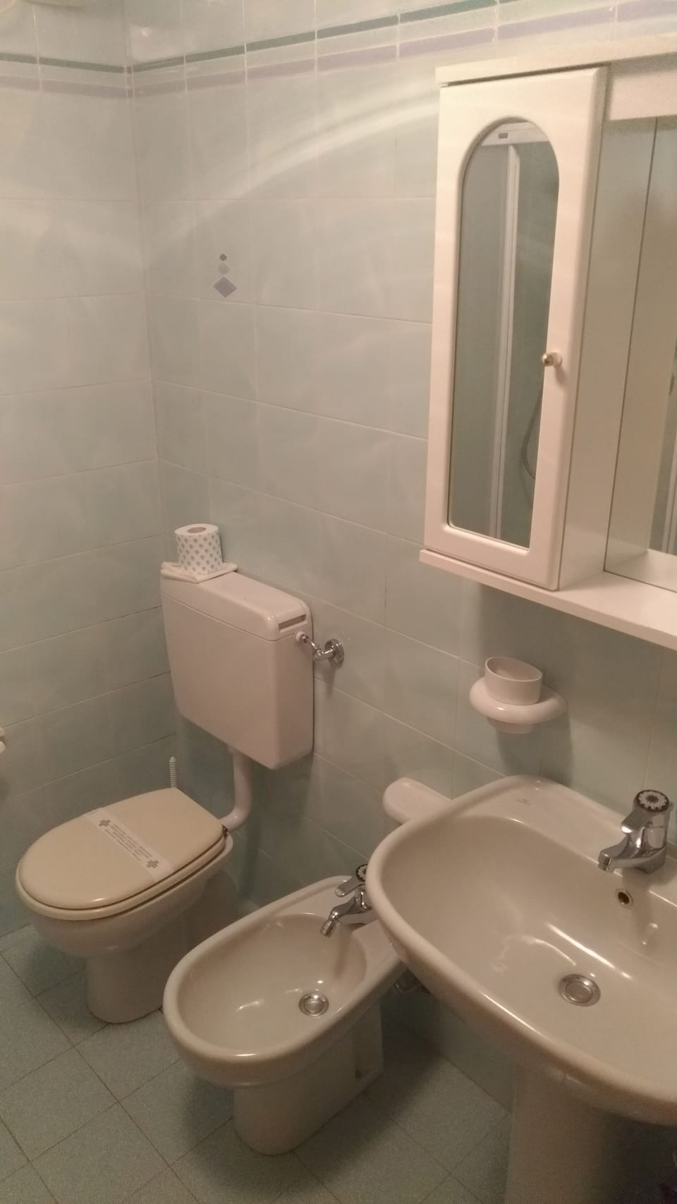 Free toiletries, hair dryer, bidet, towels
