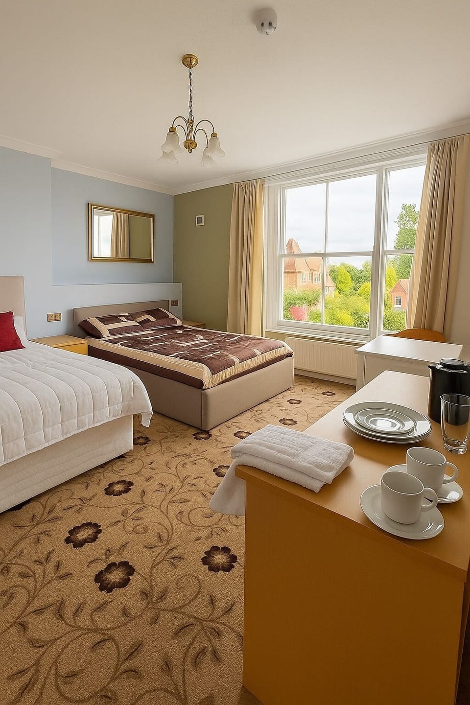 Family Room | Desk, soundproofing, free WiFi