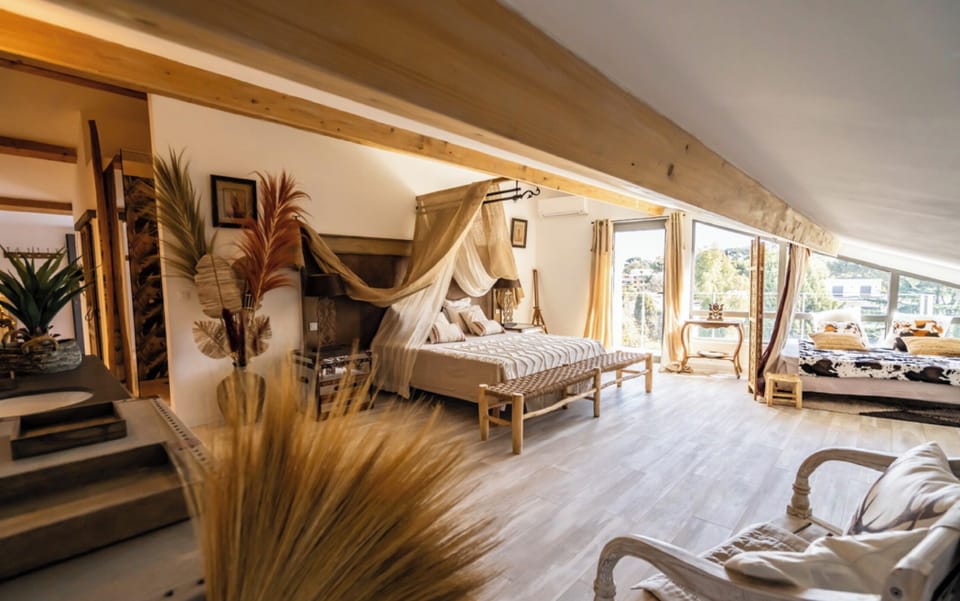 Deluxe Quadruple Room, Patio, Garden View | Blackout drapes, iron/ironing board, free WiFi