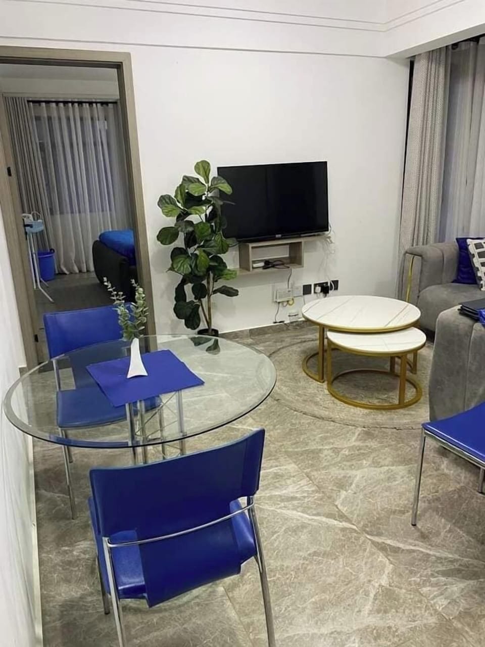 Comfort Apartment, Hill View | Living area | Flat-screen TV