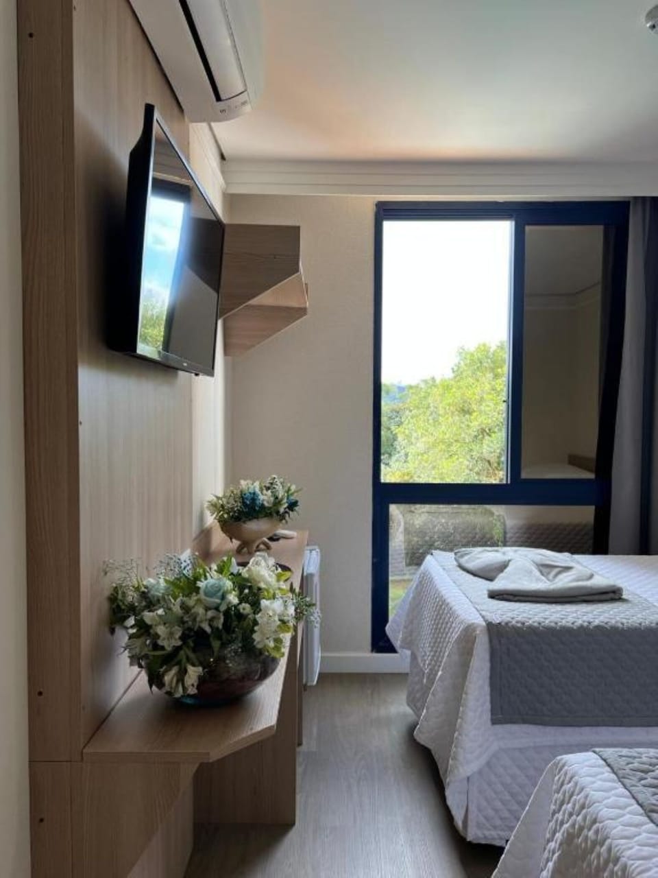 Deluxe Twin Room, 2 Twin Beds, Lake View | Laptop workspace, free WiFi, bed sheets