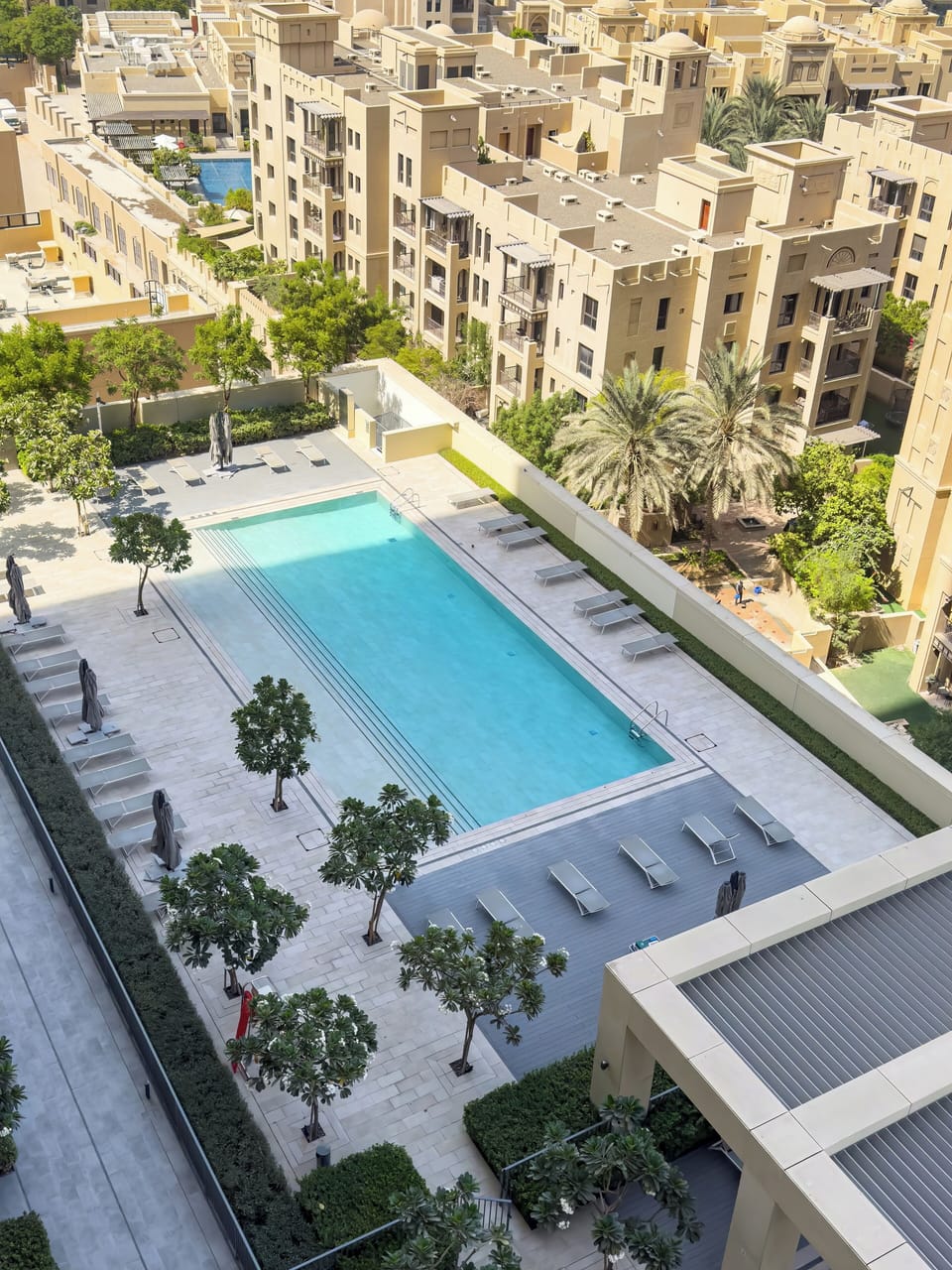 Outdoor pool, open 8:00 AM to 7:00 PM, pool umbrellas, sun loungers