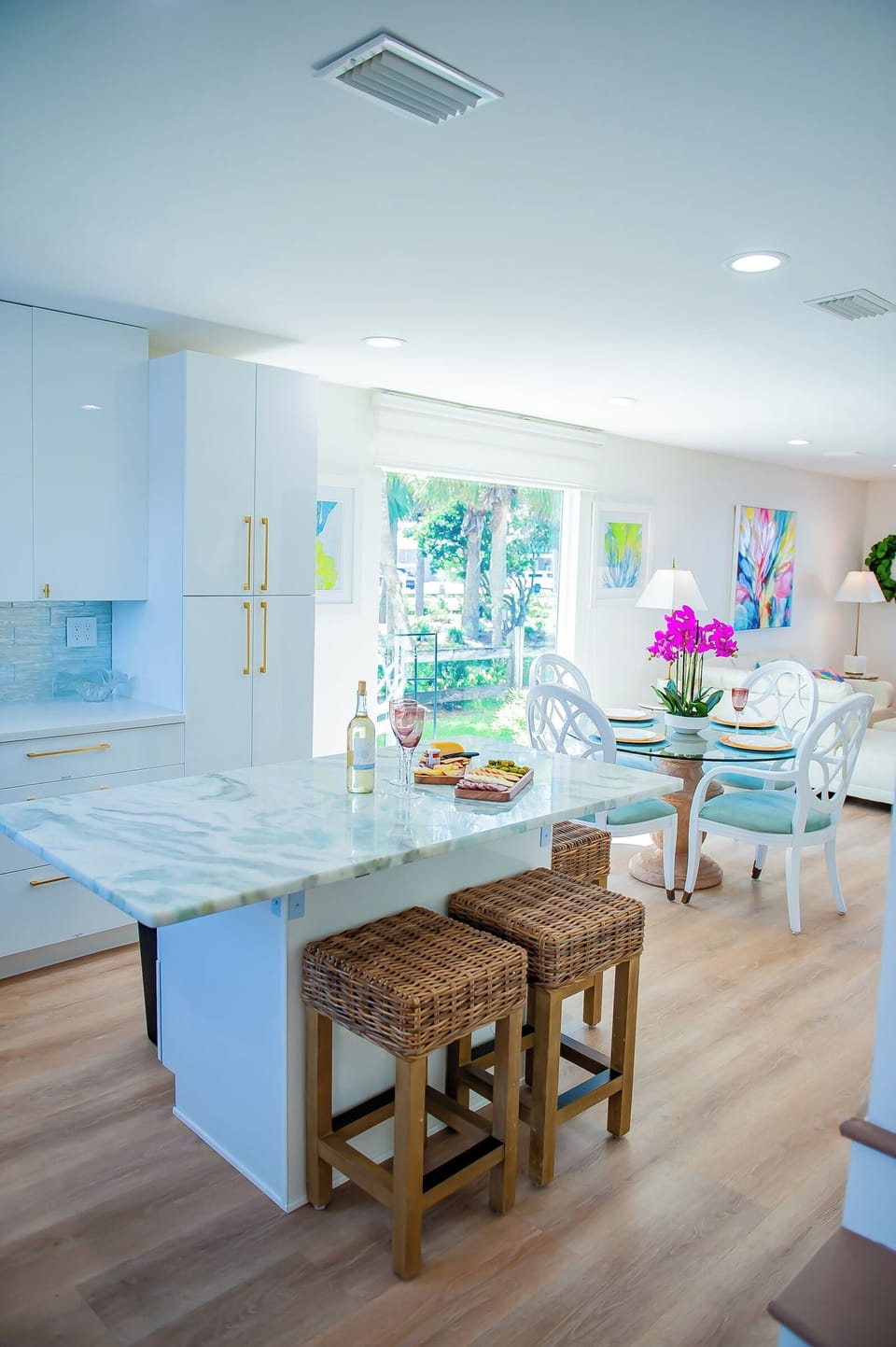 Toaster, highchair, blender, griddle